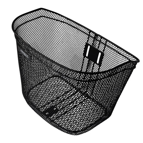 Cestino metallico con staffe per montaggio.