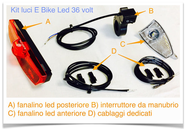 Kit Luci Ebike Led 36Volts